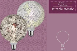 LED G125 Miracle Mosaic 470lm white grd E27 2700K 230V