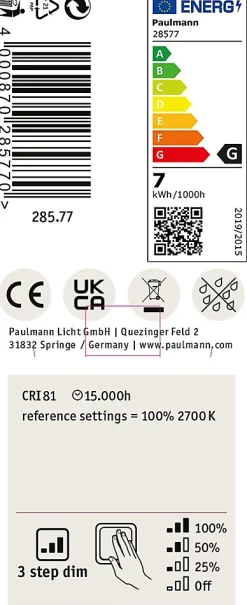 LED GU10 460lm 2700K 6,5W 3step dim 230V