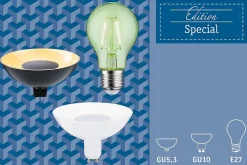 LED GU5,3 12V noir/blanc 3000K