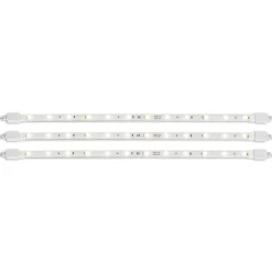 LED 'Stripe' avec détecteur de mouvement, 3 x 0,3 m, au total 27 LED avec au total 7 watts, blanc chaud