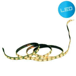 LED 'Stripe' d'environ 5 m de long, avec 2 connecteurs flexibles et bloc d'alimentation enfichable, 300 LED, jaunes
