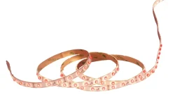 LED 'Stripe' d'environ 5 m de long, avec 2 connecteurs flexibles et bloc d'alimentation enfichable, 300 LEDs, rouges