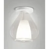 Lila - Plafonnier rond d.20cm Fabas Luce - Applique avec ampoule LED E27 MAX 40W - Transparent