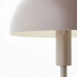 LILLIAN Lampe à poser taupe métal -E14 28W - ampoule non incluse