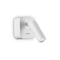 Liseuse carrée décorative LED blanche, 3000K 3,5W