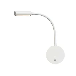 Liseuse murale blanche souple avec interrupteur - Aski