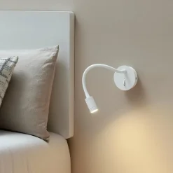 Liseuse murale blanche souple avec interrupteur - Aski