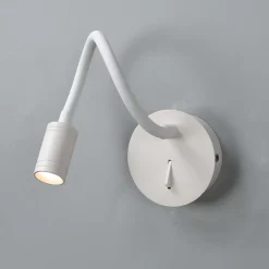 Liseuse murale blanche souple avec interrupteur - Aski