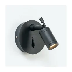 Liseuse murale noire LED - Minoa