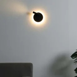 Liseuse tendance double LED et interrupteur - noir - Bilbao