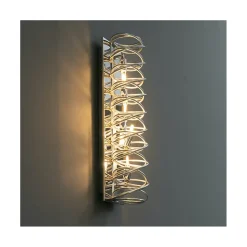 Longue lampe chromée très design 62 cm - Memphis