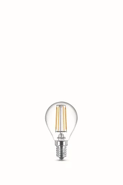 Lot 2 ampoules E14 (SES) standard transparent 470lm 4.3W IP20 blanc chaud Philips