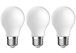 Lot 3 ampoules LED à filament GLS E27 806lm 5.9W = 60W Ø6cm IPX4 Diall blanc chaud