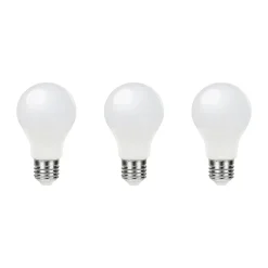 Lot 3 ampoules LED A60 E27 1055lm 9.5W = 75W Ø6cm Diall blanc neutre