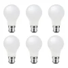 Lot 6 ampoules LED B22 A60 806lm blanc