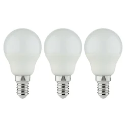 Lot 3 ampoules LED mini globe E14 250lm 2.2W = 25W Ø4.5cm Diall blanc chaud