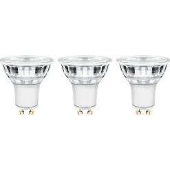 Lot 3 ampoules LED spot réflecteur GU10 345lm 3.6W = 35W Ø5cm Diall blanc chaud