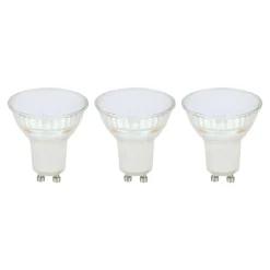 Lot 3 ampoules LED spot réflecteur GU10 450lm 4.8W = 50W Ø5cm Diall blanc chaud
