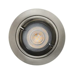 Lot 3 spots à encastrer Caius LED GU10 Ø8,5cm IP44 345lm 50W 5.2W GoodHome blanc neutre chrome
