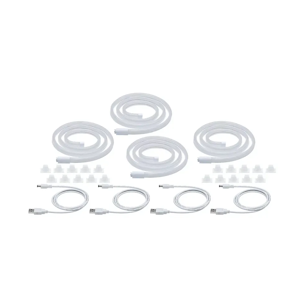 Lot 4 strip USB Neon Colorflex 10lm 4,5W 5V Paulmann 4x1m