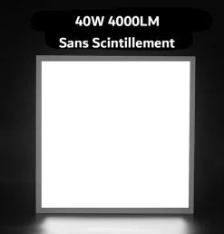 Lot de 6 - Panneau LED 60x60 40W Blanc froid 6500K encastrable Haute Luminosité