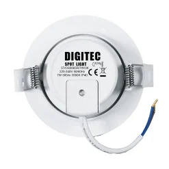 Lot de 50 - Spot LED encastrable orientable, 7W 3000K Blanc chaud transformateur intégré pour plafond