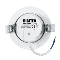 Lot de 50 - Spot LED encastrable orientable, 7W 6000K Blanc froid transformateur intégré pour plafond