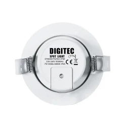 Lot de 2 - Spots à encastrer salle de bains led intégrée Etanche IP65 6000k Blanc Froid