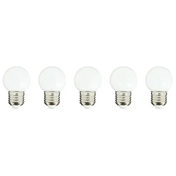 Lot de 5 ampoules compatible guirlande PARTY BULB WHITE Blanc Plastique E27