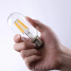 Lot de 10 ampoules filaments LED SEDNA Transparent Verre E27 6W