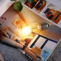 Lot de 10 ampoules filaments LED SEDNA Transparent Verre E27 6W