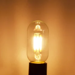 Lot de 10 ampoules filaments LED PLUTON Transparent Verre E14 4W