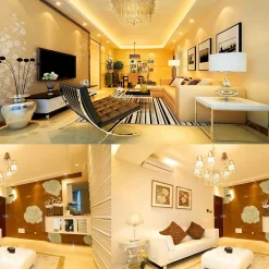 Lot de 10 ampoules filaments LED PLUTON Transparent Verre E14 4W