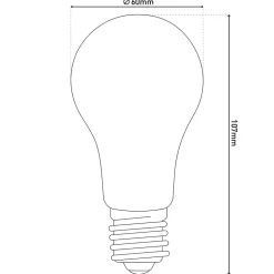 Lot de 5 ampoules LED avec douille E14, forme poire 8 watts, en métal et verre, laiteux