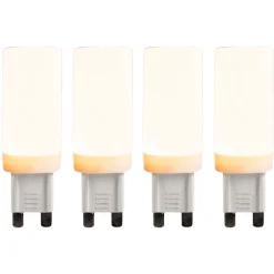 Lot de 4 ampoules LED dimmables 3 niveaux G9 4,5W 500lm 2700K
