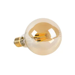Lot de 3 ampoules LED E27 dimmables à la chaleur G95 or 8W 806lm 2000-2700K