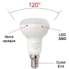 Lot de 10 ampoules LED E14 R50 4,9W (équiv. 40W) 470Lm 3000K - garantie 5 ans