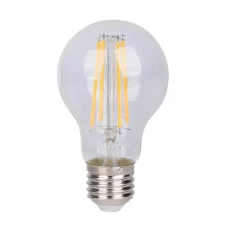 Lot de 6 ampoules LED filament avec douille E14 8 watts, en métal et verre, claires