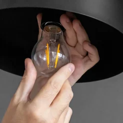 Lot de 6 ampoules LED filament avec douille E14 8 watts, en métal et verre, claires