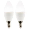 Lot de 2 ampoules LED Flamme 5W E14 400lm 6500K - Elexity