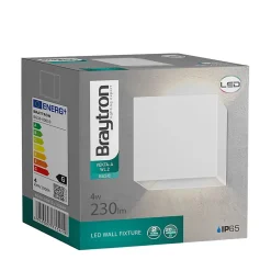 Lot de 2 appliques LED BRAYTRON VEKTA-B, blanc, 4W, 230lm