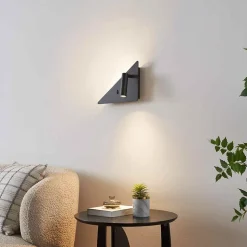 Lot de 2 appliques liseuses LED noires droite et gauche - Elaris