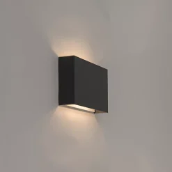 Lot de 2 appliques modernes noires - Otan