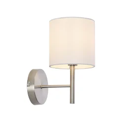 Lot de 2 appliques murales Winsford E14 argent blanc lux.pro