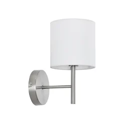 Lot de 3 appliques murales Winsford E14 argent blanc lux.pro