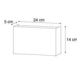 Lot de 2 appliques murales modernes blanches - Otan