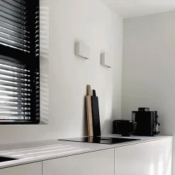 Lot de 2 appliques murales modernes blanches - Otan