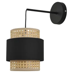 Lot de 2 appliques murales Southampton E14 noir beige lux.pro