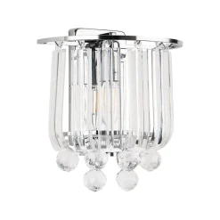 Lot de 2 appliques murales E14 Alnwick 24 x 22 x 15 cm chorme lux.pro