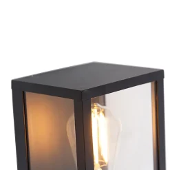 Lot de 2 appliques murales industrielles noires 26 cm IP44 - Charlois